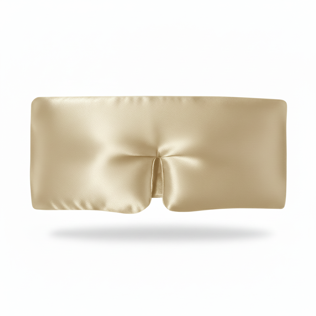 Tapa Olhos Champanhe - Cetim Premium